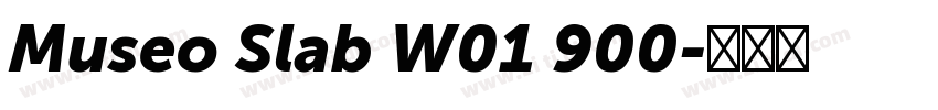 Museo Slab W01 900字体转换